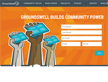 Tablet Screenshot of groundswell.org